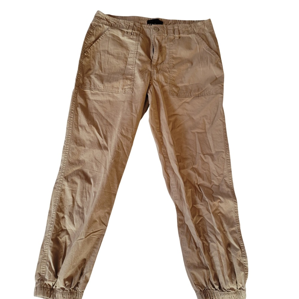 Sanctuary Cargo Jogger Pants Tan Utility Pockets Drawstring Ankle Women Size 29 - Picture 2 of 8
